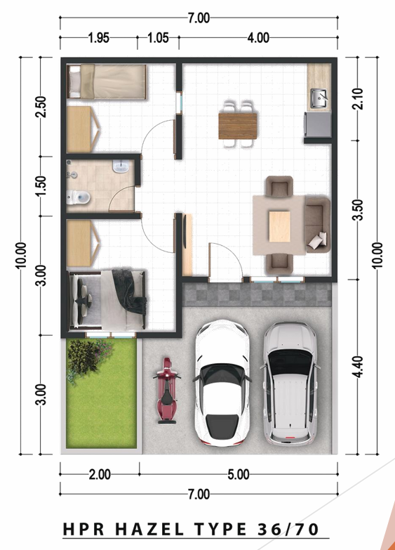Denah Rumah Type Hazel Blok B